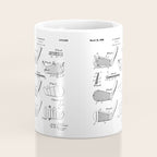 Golf Clubs Patent - Golfing Art - Black Chalkboard Coffee Mug Gallery Image 4