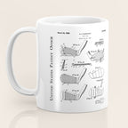 Golf Clubs Patent - Golfing Art - Black Chalkboard Coffee Mug Gallery Image 3