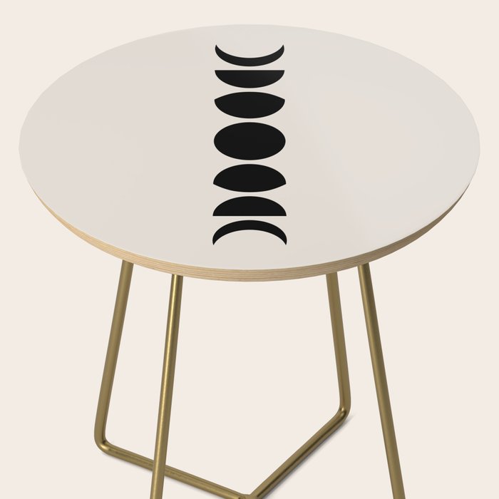 Minimal Moon Phases III Side Table Gallery Image 2