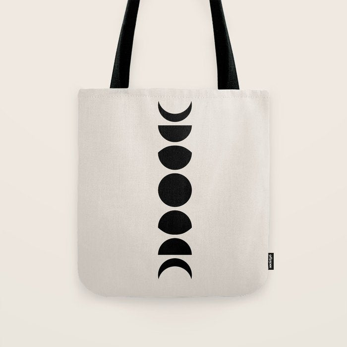 Minimal Moon Phases III Tote Bag Gallery Image 1