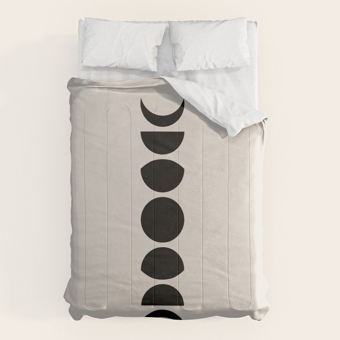 Minimal Moon Phases III Comforter Gallery Image 6