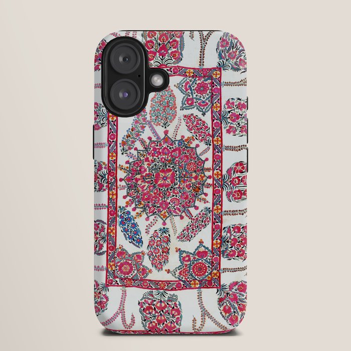 Samarkand Suzani  Antique Uzbekistan Embroidery Print iPhone Case Gallery Image 9