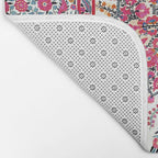 Samarkand Suzani  Antique Uzbekistan Embroidery Print Bath Mat Gallery Image 2