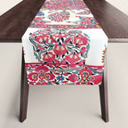 Samarkand Suzani  Antique Uzbekistan Embroidery Print Table Runner Gallery Image 1