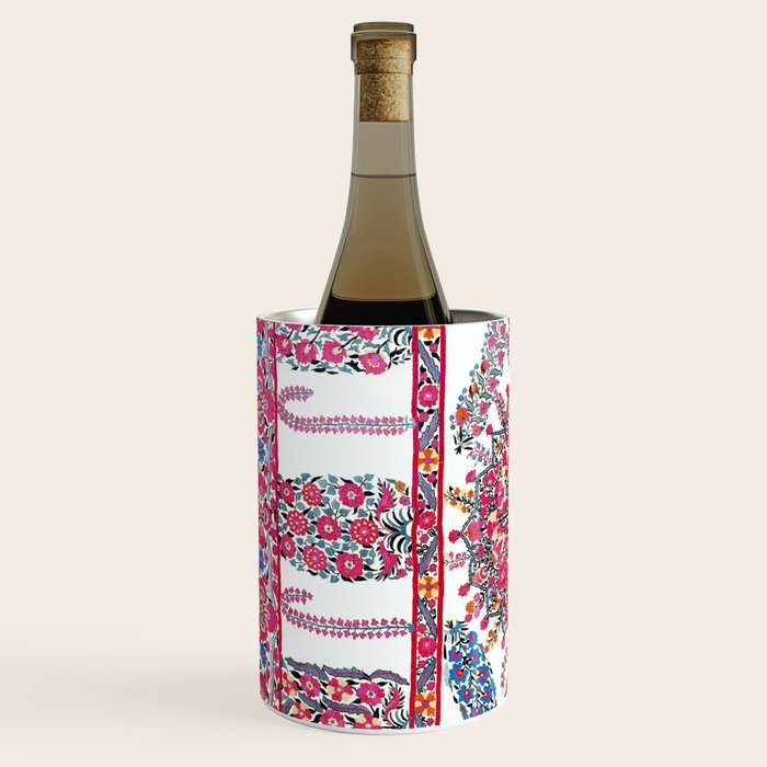 Samarkand Suzani  Antique Uzbekistan Embroidery Print Wine Chiller Gallery Image 2