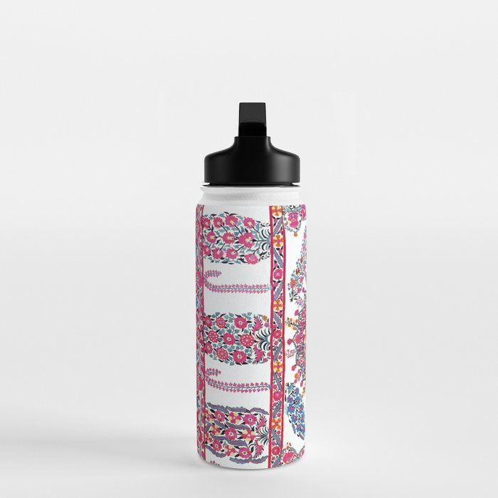Samarkand Suzani  Antique Uzbekistan Embroidery Print Water Bottle Gallery Image 3