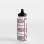 Samarkand Suzani  Antique Uzbekistan Embroidery Print Water Bottle Gallery Image 3