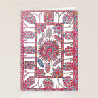 Samarkand Suzani  Antique Uzbekistan Embroidery Print Stationery Card Gallery Image 2