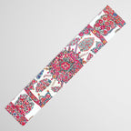 Samarkand Suzani  Antique Uzbekistan Embroidery Print Table Runner Gallery Image 3
