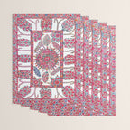 Samarkand Suzani  Antique Uzbekistan Embroidery Print Wrapping Paper Gallery Image 3