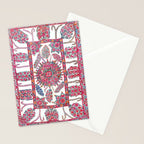Samarkand Suzani  Antique Uzbekistan Embroidery Print Stationery Card Gallery Image 2