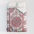 Samarkand Suzani  Antique Uzbekistan Embroidery Print Duvet Cover Gallery Image 6