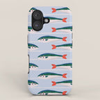 Large Sardines Pattern iPhone Case Gallery Image 1