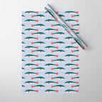 Large Sardines Pattern Wrapping Paper Gallery Image 1