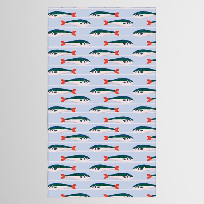 Large Sardines Pattern Tablecloth Gallery Image 2