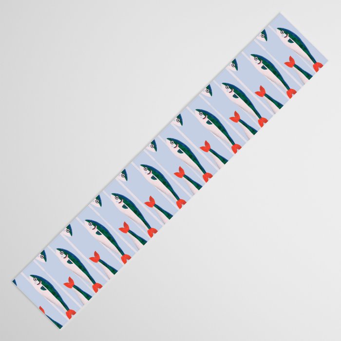 Large Sardines Pattern Table Runner Gallery Image 3