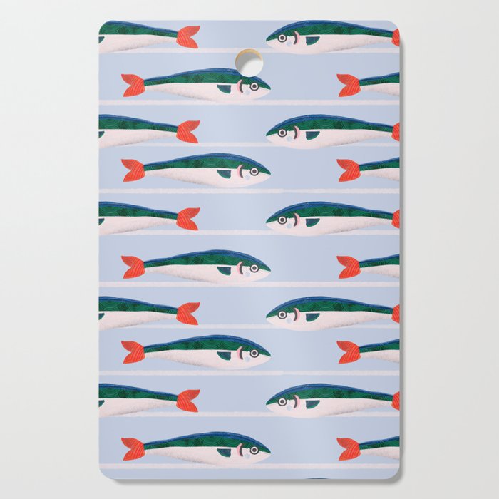 Large Sardines Pattern Cutting Board Gallery Image 1