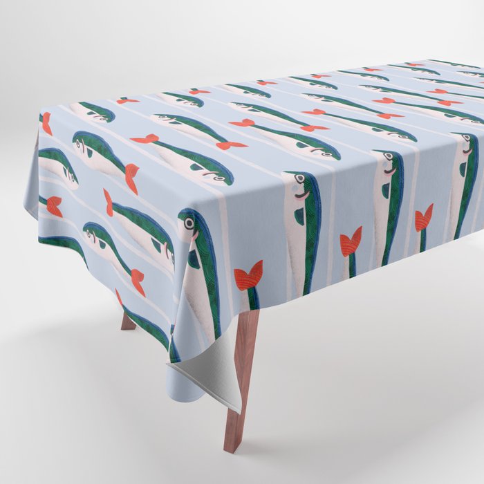Large Sardines Pattern Tablecloth Gallery Image 1