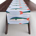 Large Sardines Pattern Table Runner Gallery Image 1