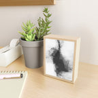 Black and White Minimalist Abstract Painting âDelve 4â Mini Art Print Gallery Image 2