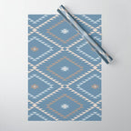 Southwestern Geometric - Denim Nude Wrapping Paper Gallery Image 1