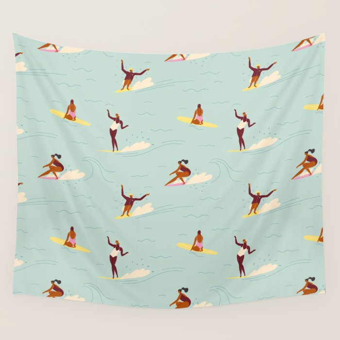 Waikiki beach Wall Tapestry Gallery Image 4