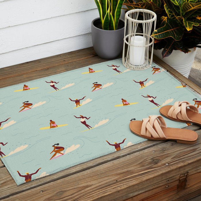 Waikiki beach Outdoor Rug Gallery Image 2
