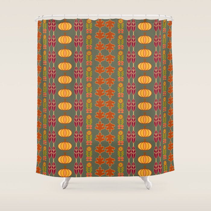 Cozy Fall Shower Curtain Gallery Image 1