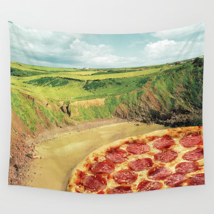 Coastal Pizza Bay Wall Tapestry Gallery Image 1