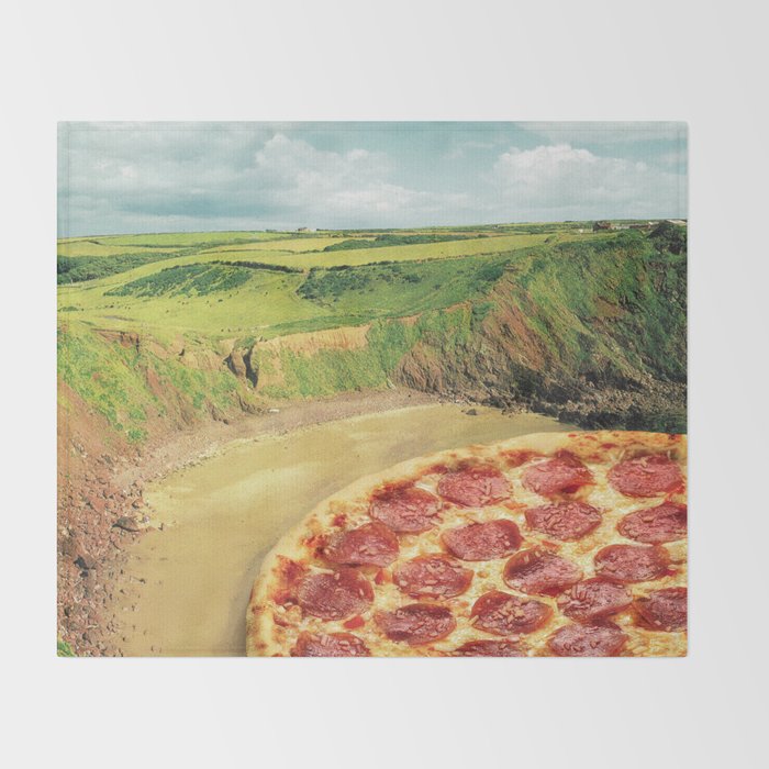 Coastal Pizza Bay Throw Blanket Gallery Image 2