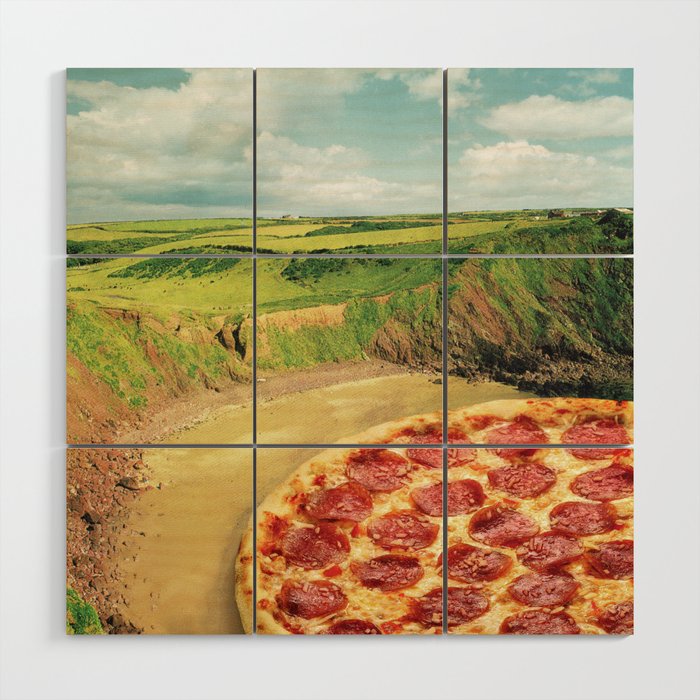 Coastal Pizza Bay Wood Wall Art Gallery Image 1