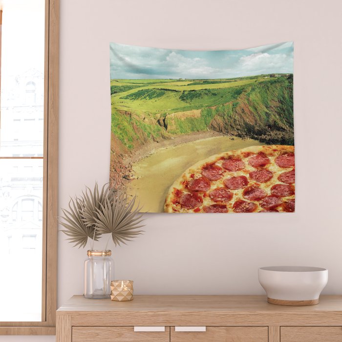 Coastal Pizza Bay Wall Tapestry Gallery Image 2