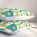 Charming Frogs & Florals: Whimsical Nature-Inspired Pattern Pillow Sham Gallery Image 3