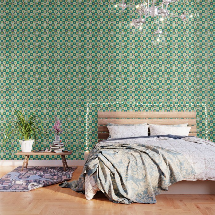 Charming Frogs & Florals: Whimsical Nature-Inspired Pattern Wallpaper Gallery Image 3