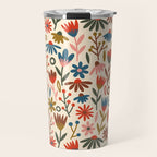 Exotic Floral Garden Travel Mug Gallery Image 1