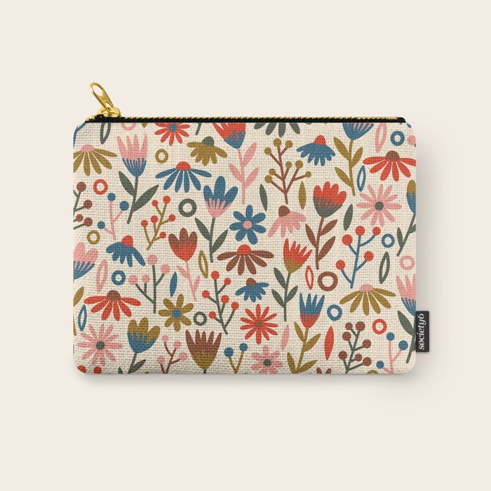 Exotic Floral Garden Carry All Pouch Gallery Image 1