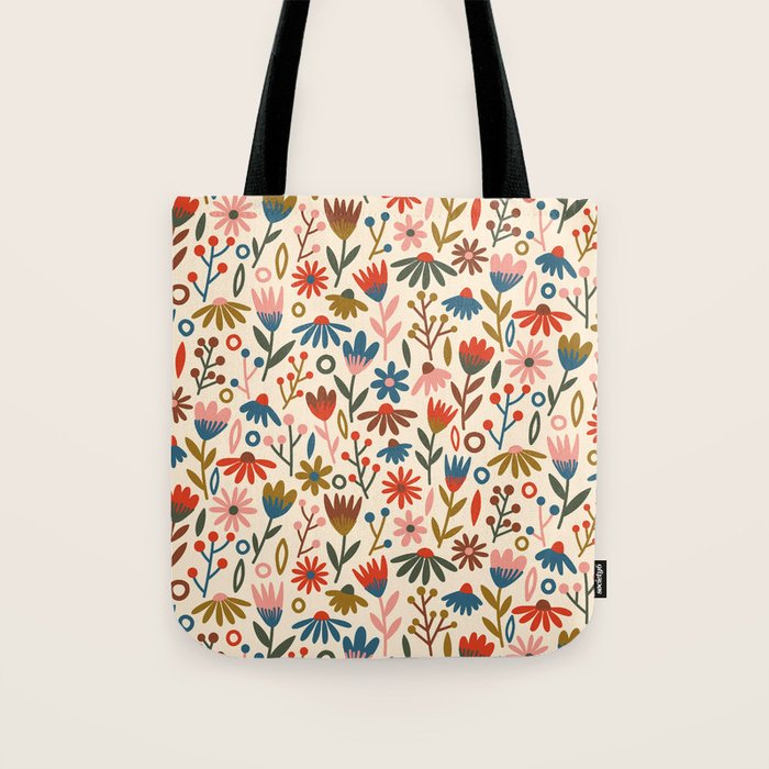 Exotic Floral Garden Tote Bag Gallery Image 1