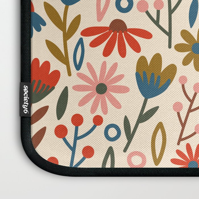 Exotic Floral Garden Laptop Sleeve Gallery Image 3