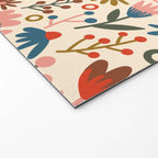 Exotic Floral Garden Welcome Mat Gallery Image 2