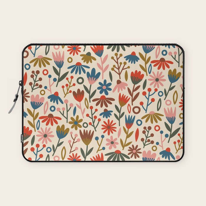 Exotic Floral Garden Laptop Sleeve Gallery Image 1