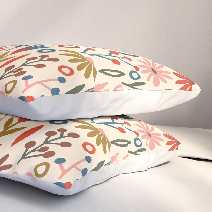 Exotic Floral Garden Pillow Sham Gallery Image 3