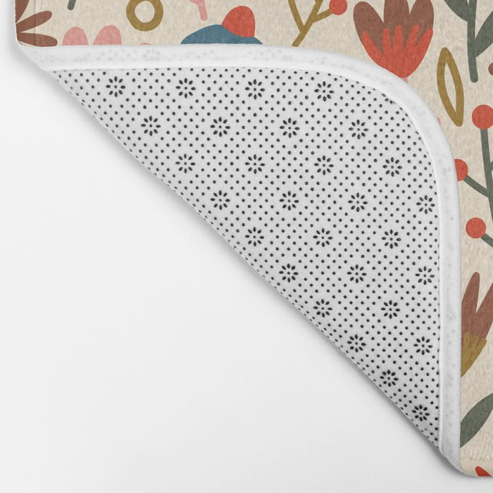 Exotic Floral Garden Bath Mat Gallery Image 2