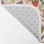 Exotic Floral Garden Bath Mat Gallery Image 2