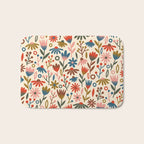 Exotic Floral Garden Bath Mat Gallery Image 1