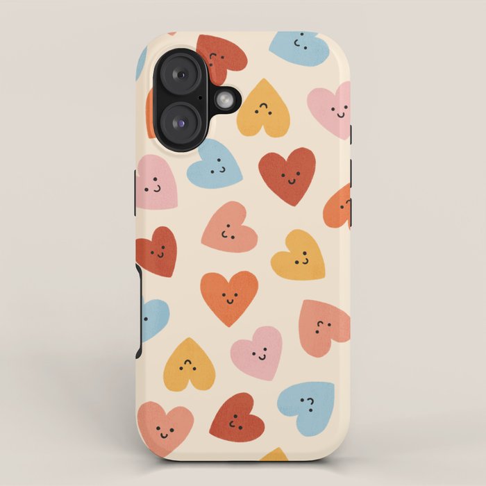 Happy Smiley Heart iPhone Case Gallery Image 1