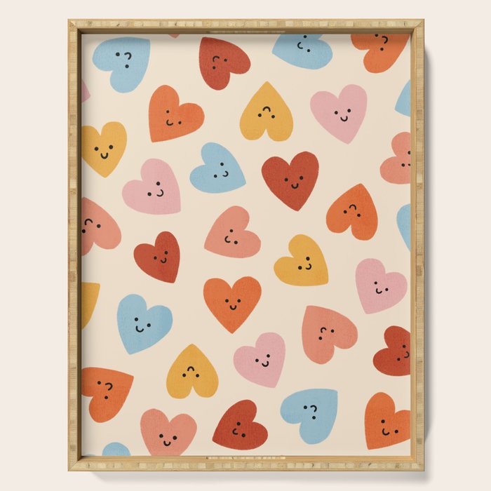 Happy Smiley Heart Serving Tray Gallery Image 1