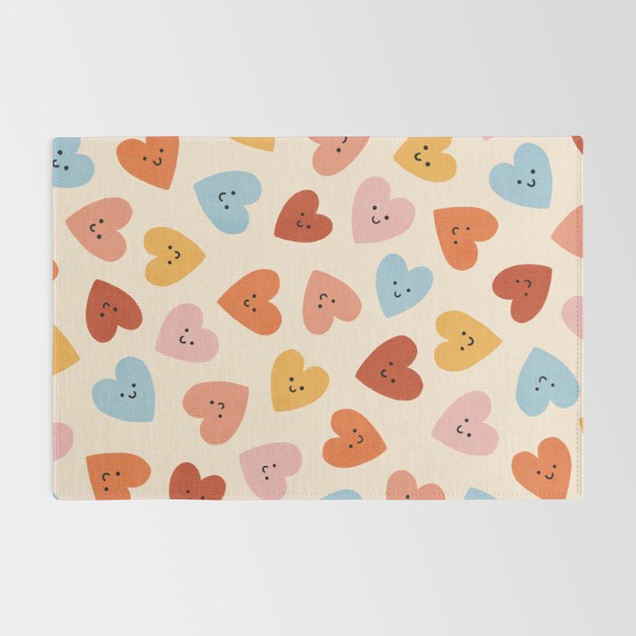 Happy Smiley Heart Rug Gallery Image 2