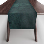 Emerald green stone,marble look decor Table Runner Gallery Image 1