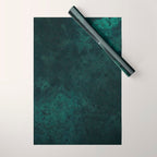 Emerald green stone,marble look decor Wrapping Paper Gallery Image 1