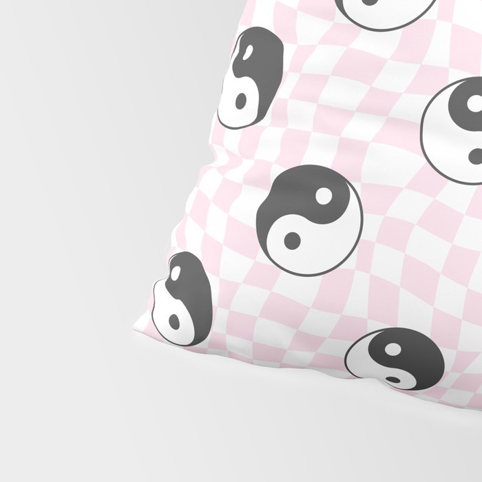 Yin yang checkered pattern Pillow Sham Gallery Image 4